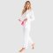Sant + Abel Women's White French Cambric Cotton Classic Pajama Set