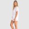 Sant + Abel Women's White French Cambric Cotton Short Sleeve Shorts Pajama Set