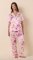 The Cat's Pajamas Morning in Savannah Short Sleeve Silk Pajama Set