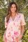 The Cat's Pajamas Morning in Savannah Short Sleeve Silk Pajama Set