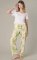 Mahogany Women's Sorrento White Cotton Pajama Pant in a Bag