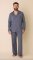 The Cat's Pajamas Men's Classic Pima Knit Cotton Pajama Set in Steel Blue