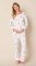 The Cat's Pajamas Women's A Merry Little Stroll Pima Knit Cotton Simple Set