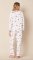 The Cat's Pajamas Women's A Merry Little Stroll Pima Knit Cotton Simple Set