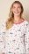 The Cat's Pajamas Women's A Merry Little Stroll Pima Knit Cotton Simple Set