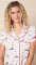 The Cat's Pajamas Women's A Merry Little Stroll Pima Knit Cotton Capri Pajama Set