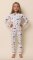 The Cat's Pajamas Kids A Merry Little Stroll Pima Knit Cotton Pullover Pajama Set