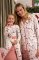 The Cat's Pajamas Kids A Merry Little Stroll Pima Knit Cotton Pullover Pajama Set