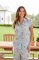 The Cat's Pajamas Women's Summer Sailaway Luxe Pima Cotton Capri Pajama Set