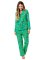 The Cat's Pajamas Women's Aurora's Garden Pima Knit Classic Pajama Set