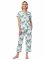 The Cat's Pajamas Women's Bicyclette Pima Knit Capri Pajama Set