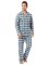 The Cat's Pajamas Men's Sun Valley Pima Flannel Classic Pajama Set