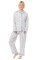 The Cat's Pajamas Women's Anchors Away Luxe Pima Classic Pajama Set