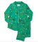 The Cat's Pajamas Women's Aurora's Garden Pima Knit Classic Pajama Set