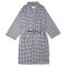 The Cat's Pajamas Women's Classic Gingham Luxe Pima Kimono Robe in Black