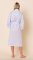 The Cat's Pajamas Women's Classic Gingham Luxe Pima Shawl Collar Robe in Blue