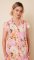 The Cat's Pajamas Women's Blush Rose Luxe Pima Capri Pajama Set