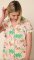 The Cat's Pajamas Women's California Christmas Pima Knit Cotton Capri Pajama Set