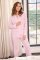 The Cat's Pajamas Women's Classic Stripe Luxe Pima Cotton Pajama Set in Pink