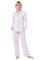 The Cat's Pajamas Women's Confetti Dot Pima Knit Classic Pajama Set in Lavender