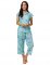 The Cat's Pajamas Women's Day Tripper Luxe Pima Capri Pajama Set