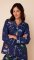 The Cat's Pajamas Women's Deerly Luxe Pima Classic Pajama Set in Blue