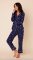 The Cat's Pajamas Women's Étoile Dot Pima Knit Classic Pajama Set