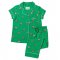 The Cat's Pajamas Women's Flamazing Pima Knit Capri Pajama Set in Emerald