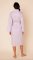 The Cat's Pajamas Women's Classic Gingham Luxe Pima Robe in Lavender