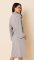 The Cat's Pajamas Women's Heather Grey Pima Knit Kimono Robe