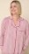 The Cat's Pajamas Women's Holiday Stripe Pima Knit Cotton Classic Pajama Set