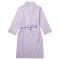 The Cat's Pajamas Women's Classic Gingham Luxe Pima Shawl Collar Robe in Lavender