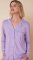 The Cat's Pajamas Women's Lilac Pima Knit Cotton Classic Pajama Set