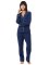 The Cat's Pajamas Women's Marine Blue Pima Knit Classic Pajama Set