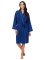 The Cat's Pajamas Women's Marine Blue Pima Knit Kimono  Robe