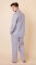 The Cat's Pajamas Men's Blue East Side Luxe Pima Classic Pajama Set