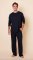 The Cat's Pajamas Men's Classic Pima Knit Pullover Lounge Set