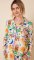 The Cat's Pajamas Women's Moroccan Magic Pima Knit Cotton Classic Pajama Set