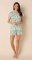 The Cat's Pajamas Women's Palmetto Bay Voile Cotton Short Sleeve Short Set