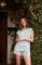 The Cat's Pajamas Women's Palmetto Bay Voile Cotton Short Sleeve Short Set