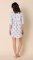 The Cat's Pajamas Women's Queen Bee Pima Knit Cotton Classic Nightshirt in Blue
