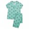 The Cat's Pajamas Women's Queen Bee Pima Knit Capri Set in Green