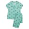 The Cat's Pajamas Women's Queen Bee Pima Knit Capri Set in Mint