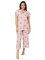 The Cat's Pajamas Women's Queen Bee Luxe Pima Capri Pajama Set in Pink