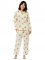 The Cat's Pajamas Women's Queen Bee Luxe Pima Classic Pajama Set in Honey