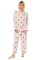 The Cat's Pajamas Women's Queen Bee Luxe Pima Classic Pajama Set in Pink