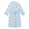 The Cat's Pajamas Women's Queen Bee Luxe Pima Shawl Collar Robe in Blue
