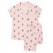 The Cat's Pajamas Women's Queen Bee Pima Knit Capri Pajama Set in Pink