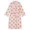 The Cat's Pajamas Women's Queen Bee Luxe Pima Shawl Collar Robe in Pink