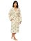 The Cat's Pajamas Women's Queen Bee Luxe Pima Shawl Collar Robe in Honey